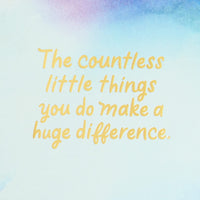 Hallmark Pack of Thank You Cards, Nurses Day Cards (4 Cards with Envelopes, Care You Give) Purple-Mint