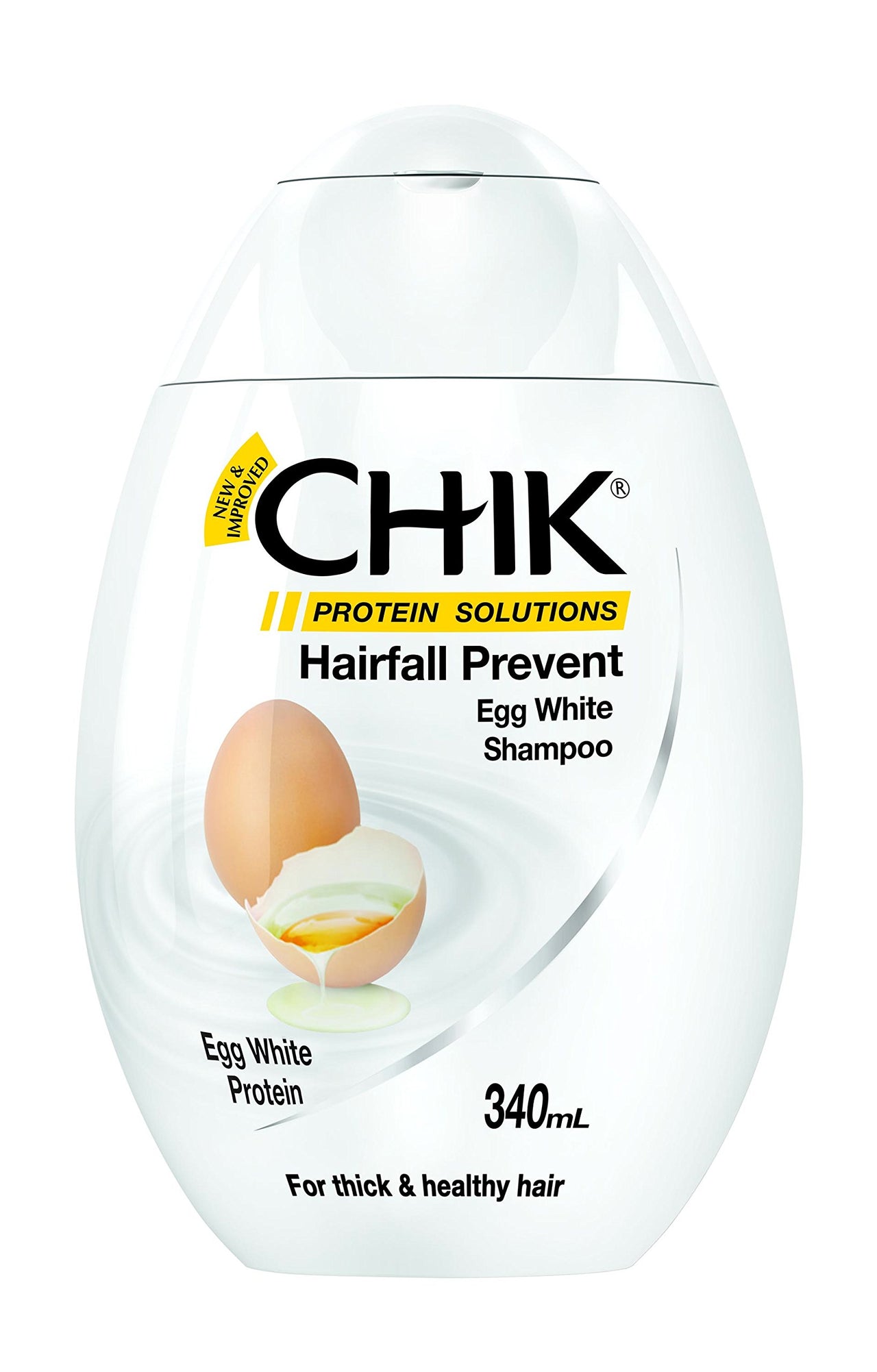 Chik Hairfall Prevent Egg Shampoo, 340ml And Chik Thick & Glossy Black Shampoo, 340ml