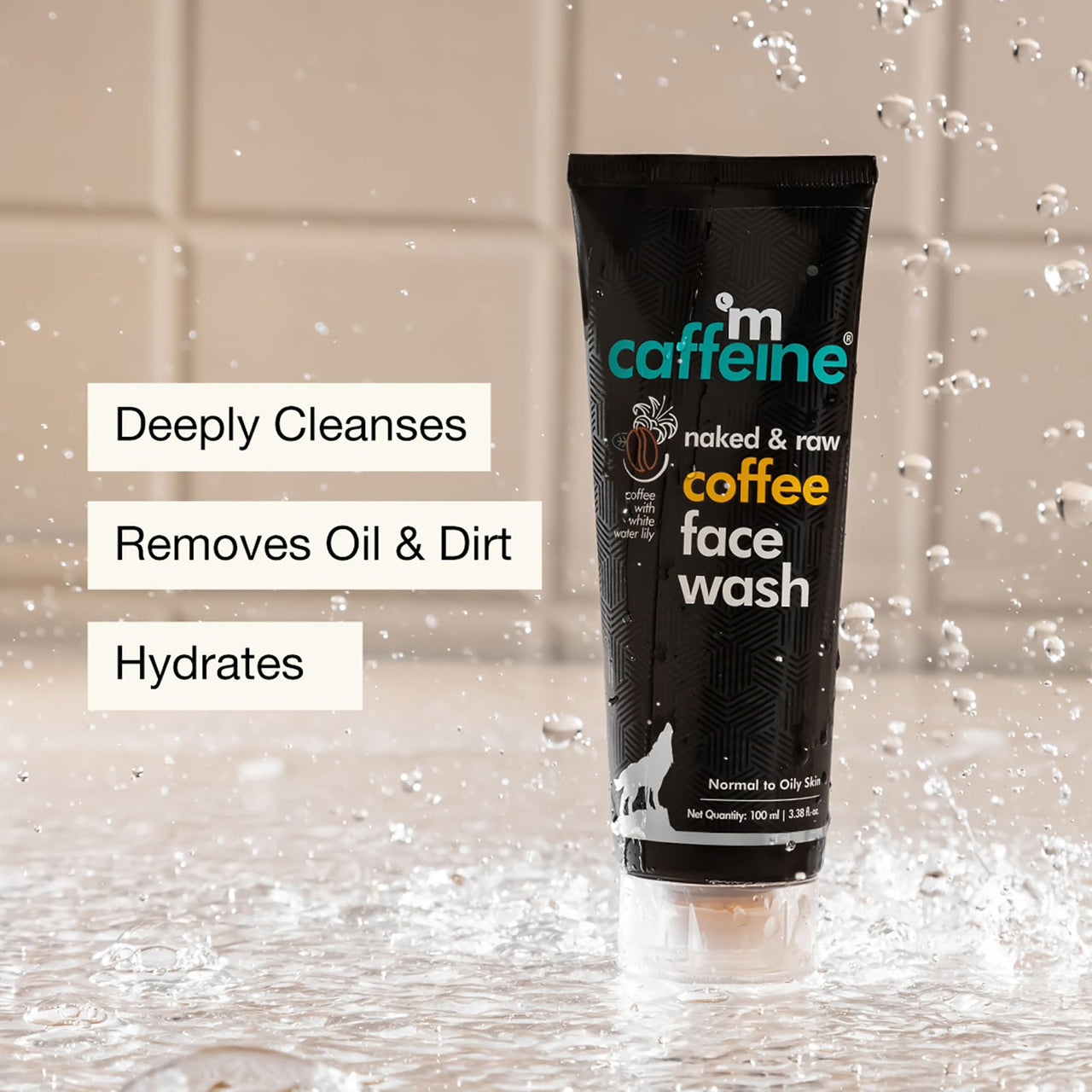 mCaffeine Deep Cleansing Coffee Face Wash for Oil Control | De Tan Face Wash for Men & Women | Daily Use Anti Pollution Face Wash For Summers | 100ml
