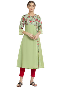 ALC Creation Women's  Crepe A-line Kurta
