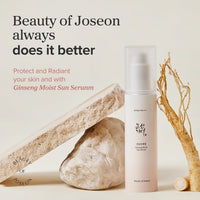 [Beauty of Joseon] Ginseng Moist Sun Serum SPF 50+ PA++++ (50ml) | Lightweight Sunscreen with Anti-wrinkle, Brghtening & UV Protection, Non-Sticky, Low Irritation for All Skin Type