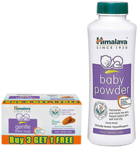 Himalaya Gentle Baby Soap (4N*75g) & Himalaya Herbals Baby Powder (200 gram)