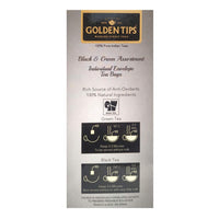 Golden Tips Black and Green Assortment Individual Envelope Tea Bags (48 Gram, 24 Bag-Pack of 2)