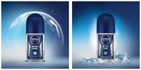NIVEA Men Roll-On Deodorant, Cool Kick, 50ml & NIVEA Men Deodorant Roll On, Protect & Care, 50ml
