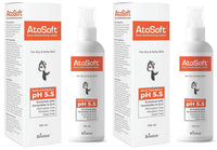 Brinton Atosoft Extra Moisturizing Baby Body Lotion with Pump for Sensitive and Delicate Skin pH 5.5 | Dermatologist Recommended Moisturizer, Paraben-Free (Lotion, 100 ml) x Pack of 2