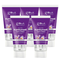 Globus Naturals Ayurvedic Kumkumadi Skin Lightening Face Cream, Chemical Free, Paraben Free, Suitable For All Skin Types, 50gm (Pack of 5)