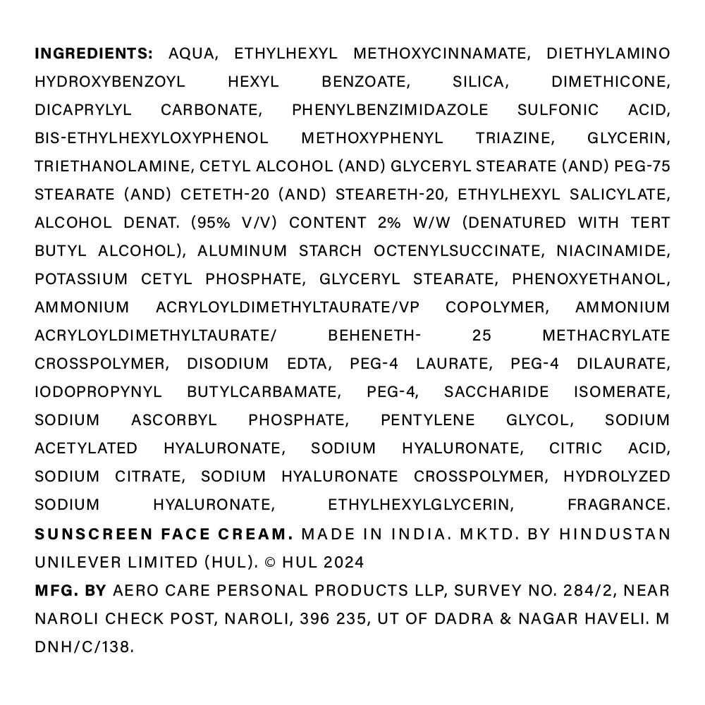 Novology SPF 50 PA++++ Hydrating Sheer Sunscreen With Niacinamide for Dry Skin| No White Cast, Non Sticky | 50 g