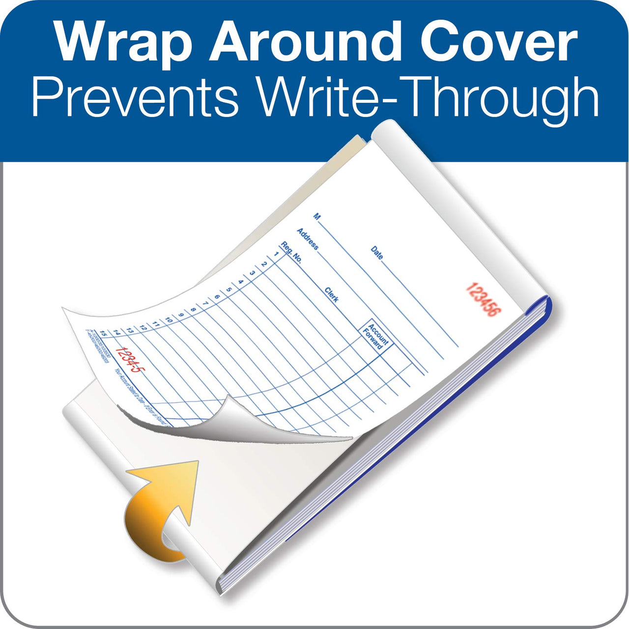 Adams General Purpose Sales Book, 2-Part, Carbonless, White/Canary, 3-11/32 x 5-5/8 Inches, 50 Sets/Book, 3 Books (DC3530) 1