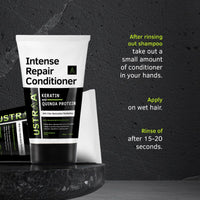Ustraa Intense Repair Conditioner - 100 g - Set of 2 | Fiber Restoration Technology | Helps Protect & Restore Hair Bonds | with Black Rice, Quinoa Extracts & Keratin | No SLS, No Paraben