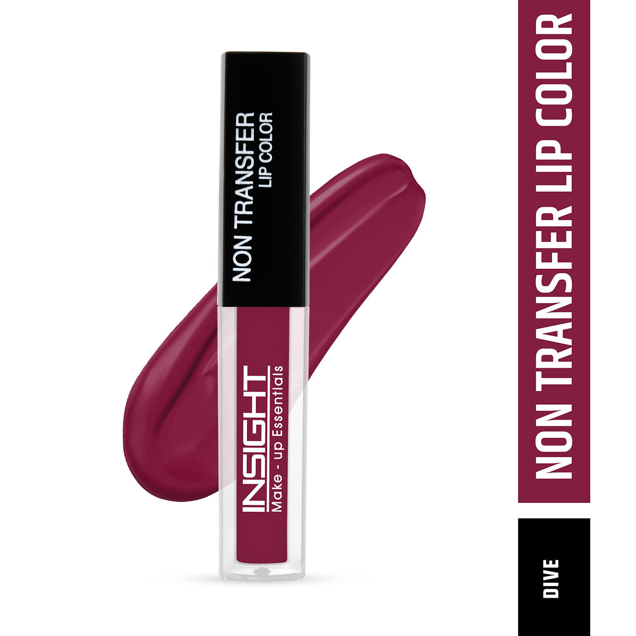 INSIGHT Non Transfer Matte Lip Color, 4Ml (14 Sugar Plum) & Lip Color, 4Ml (19 Dive)