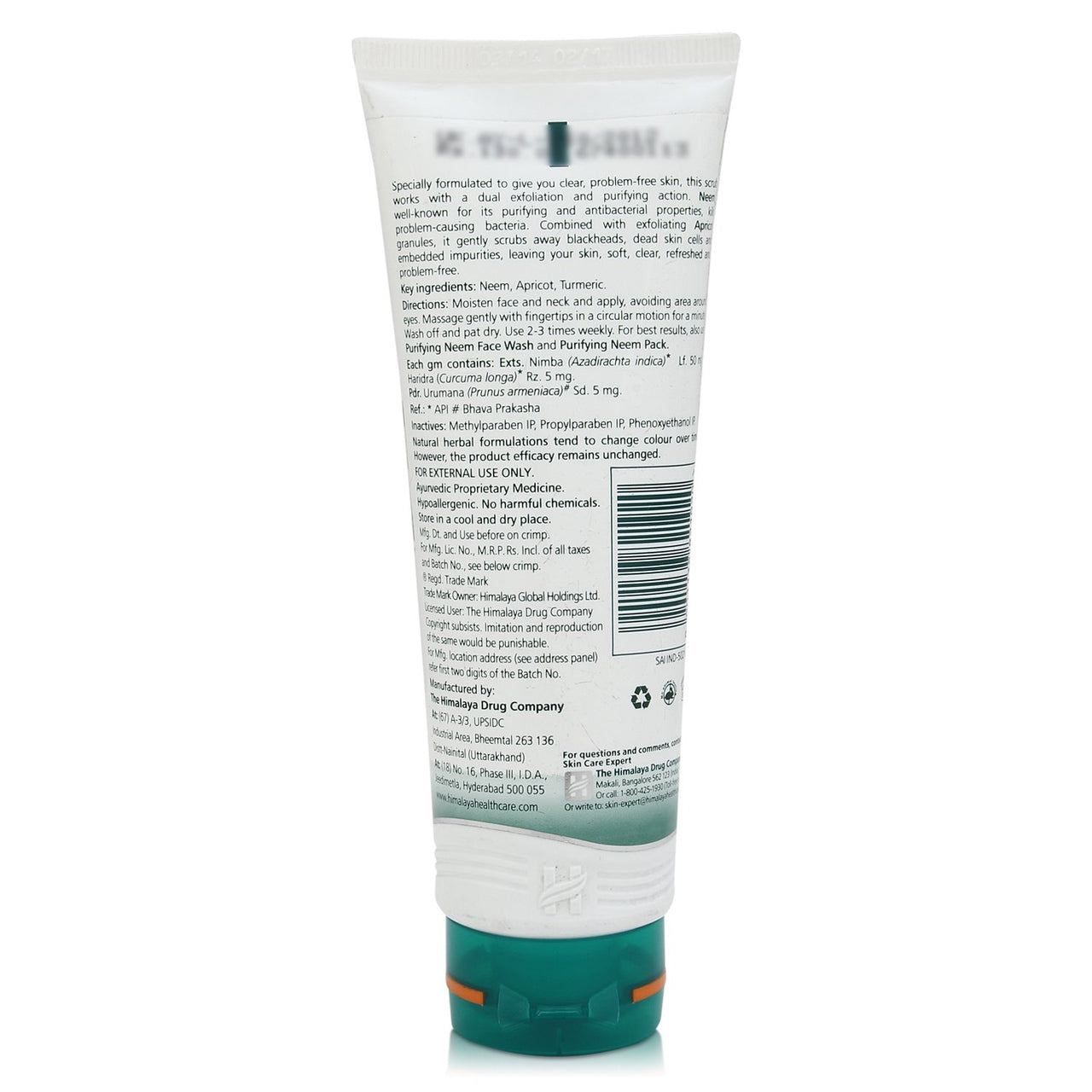 Himalaya Purifying Scrub - Neem, 100g Tube