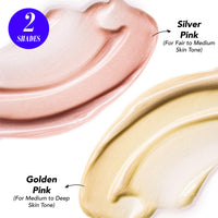 Blue Heaven Prime & Shine Flawless Illuminating Primer + Strobe Cream | Primer + Highlighter + Moisturiser |Infused with Vitamin C and Niacinamide for naturally glowing skin, Silver Pink, 25g