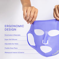 Gush Beauty Snatched Mask Reusable Silicone Sheet Mask | Eco-Friendly & Customizable Skincare | Enhances Product Absorption & Locks in Moisture | Comfortable & Durable Design | 1 Count