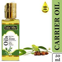 INDUS VALLEY 100% Natural Cold Pressed (Jojoba Carrier Oil (50ml))