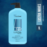 TryOnes Lustar Waves Care Shampoo For Straightened Hair, 1000ML |Shampoo for Starightened Hair|Shampoo with Pro Keratin & Incell Technology