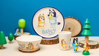 Zak Designs Bluey Kids Dinnerware Set 3 Pieces, Durable and Sustainable Melamine Bamboo Plate, Bowl, and Tumbler are Perfect For Dinner Time With Family (Bluey, Bingo, Bandit, Chilli) 8