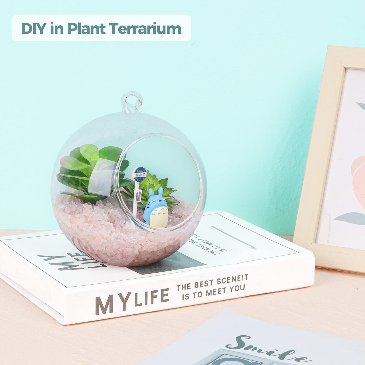 T4U Tumbled Chips Stones Crushed Crystal Quartz 2 LB, Irregular Shaped Gravel Pebble Healing Stone, DIY Smoothed Rock for Potted Plant,Resin Art,Vase Fillers Aquarium Gravel Rocks (Light Rose) #2 - Rose