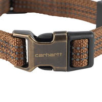 Carhartt Dog Collar Brown/Brushed Brass, Medium