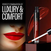 FACESCANADA Comfy Silk Liquid Lipstick - Ebony Rose 14, 3Ml | Satin Matte Hd Finish | Luxe Comfort | Longlasting | No Dryness | Smooth Texture | Mulberry Oil & Shea Butter For Plump Hydrated Lips