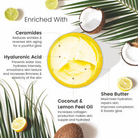 BRYAN & CANDY Coconut & Lemon Body Butter |Ph5.5 Skin Friendly | 72hrs Moisturization | 100% Vegan