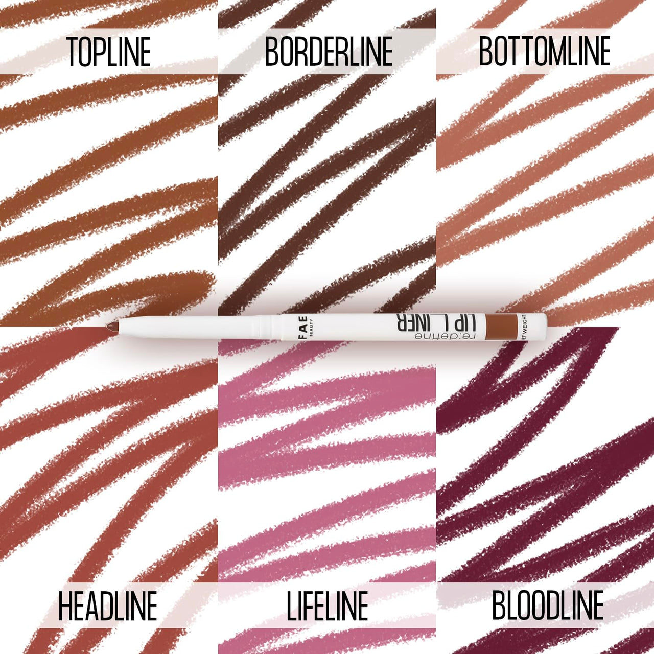 FAE Beauty Re:Define Lip Liner |Long-Lasting | Matte | Non-drying | Transferproof & Smudgeproof | Enriched with Vitamin E & Almond Oil | Shade - Lifeline