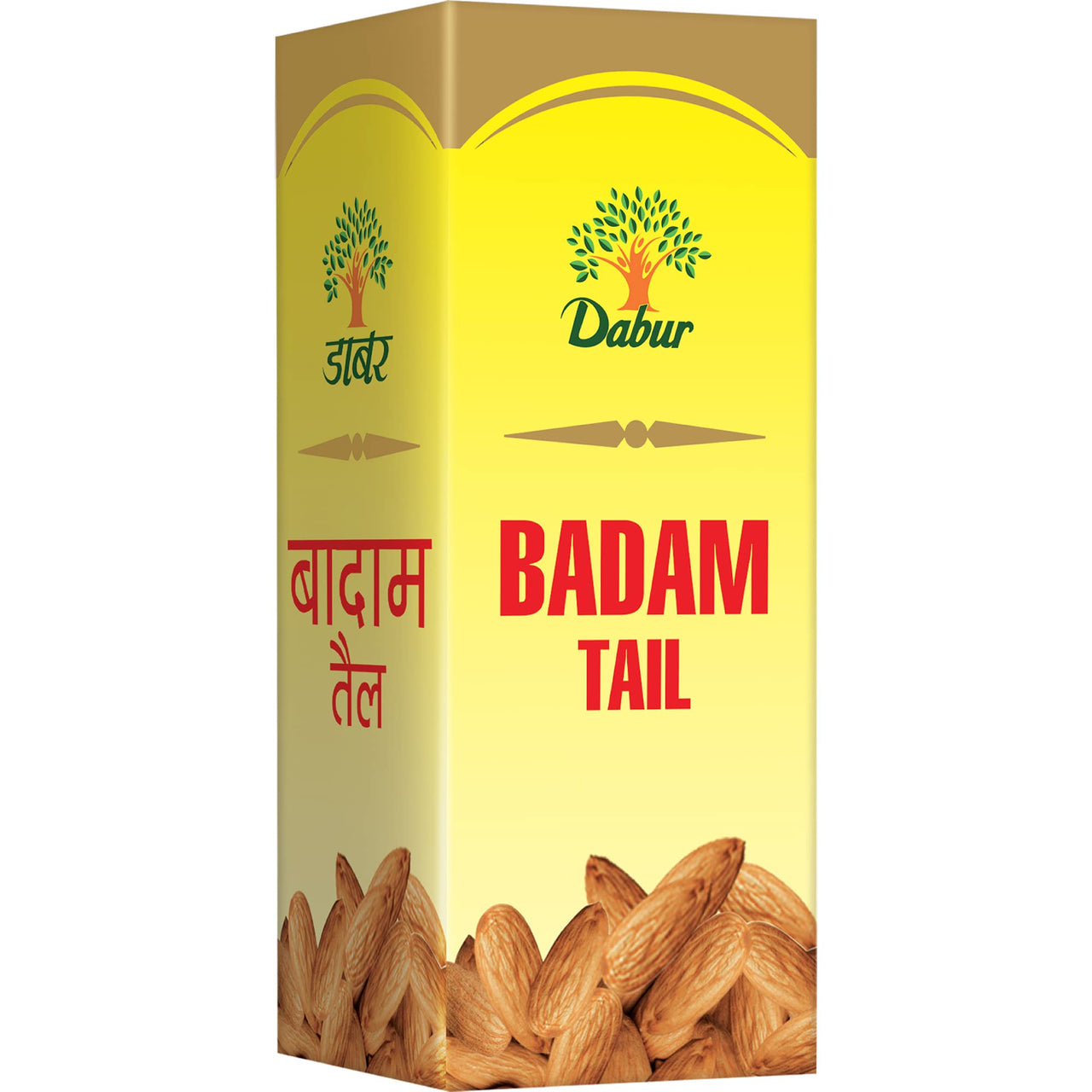 Dabur Badam Tail - 50ml | Sweet Almond Oil | Rich in Vitamin-E | For Healthy Hair & Skin | Sharpens Brain | Improves Digestion | Extracted from Almonds