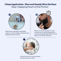 INDUS VALLEY 100% Botanical Hypo Allergic Aqua Beard Colour Dark Brown (100g +15ml)