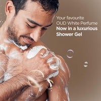 Bella Vita Luxury OUD WHITE Unisex Body Wash Refreshing Shower Gel for Deep Cleansing, Hydrating, Moisturising, Softer & Smoother Skin with Aloe Vera 500 ml