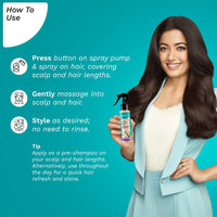 Pilgrim Spanish Rosemary Water Spray With Biotin for Hair Growth 100ml | Hair Spray for Regrowth | Thicker & Stronger Hair | Sulphate & Paraben Free I For Women for Men