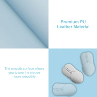 Desk Pad,Large Mouse Pad, Non-Slip PU Leathers Writing Pad,Desktop Protection Pad,Computer Desk Pad, Waterproof Table Mat, Desk Mat for Office and Home Writing (Baby Blue;31.5