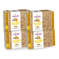 Khadi Mauri Herbal Haldi Chandan Handmade Soaps | Pack of 4 Combo