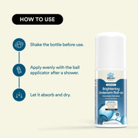 Bloom Brightening Underarm Roll - With AHA, Melazaro & Kojic Acid | Dark Underarms, Pigmentation & Odour| Rapid Melanin Reduction Formula | 0 White Cast | 50ml