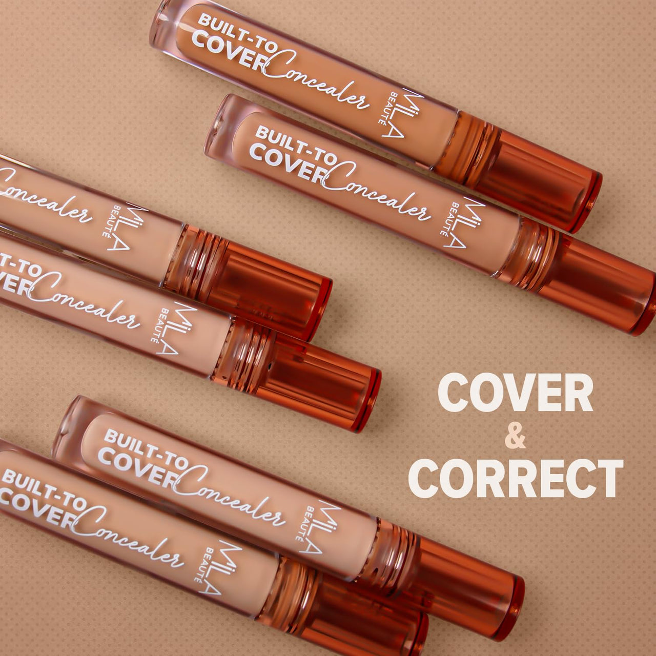 Mila Beauté Built to Cover Liquid Concealer for Women With Spf & Hyaluronic Acid| Full Coverage Matte Finish Concealer for Dark Circles | Easily Blendable & Waterproof Formula| Suitable for Indian Skin Tones - 103Y Cream Vanilla