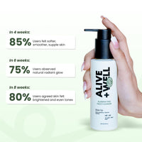 Alive & Well Glow Up Illuminating Facewash, with Pentavitin and Kakadu Plum, Crafted By Dermatologists for 72 Hours Skin Hydration, Reduce Dark Spots and Hyperpigmentation for Men & Women - 100ml