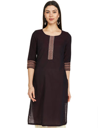 Aurelia Women's  Cotton Regular Kurta