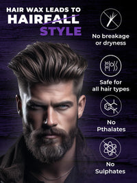 Beardo Xxtra Stronghold Hair Wax, 100 gm (Pack of 2) | Crystal Hair Wax | Hair Wax For Men | Hair Styling Wax for Glossy Finish & Shine | Strong Hold Hair Wax