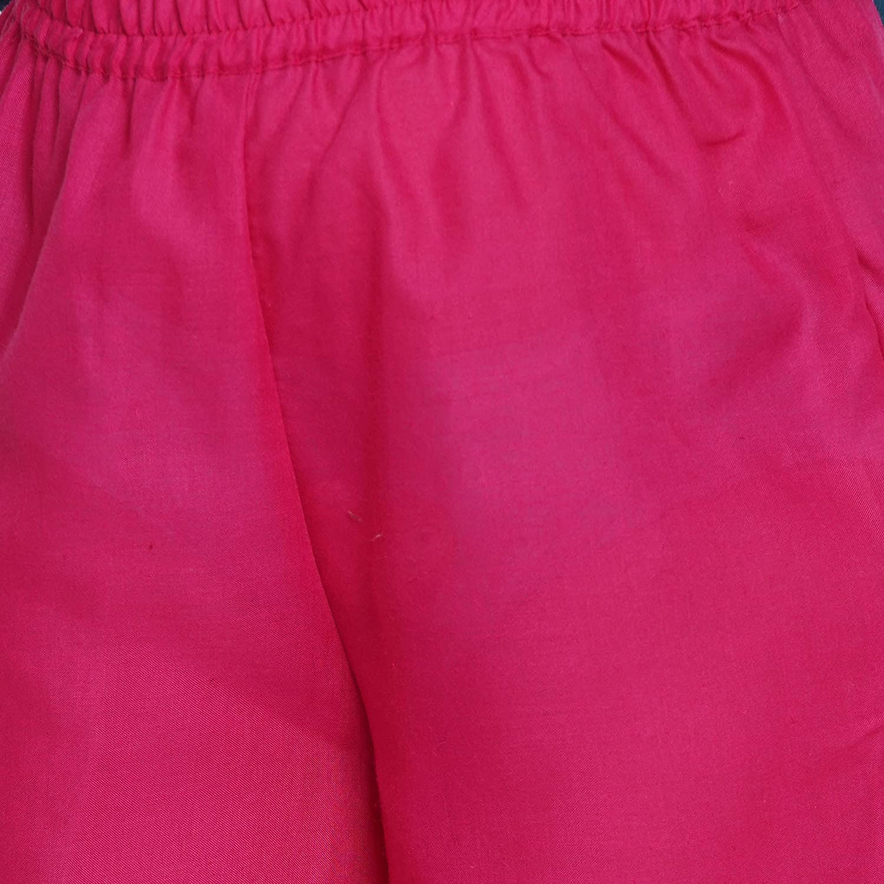 Bitiya By Bhama Girl's  Cotton Blend Kurta & Palazzo