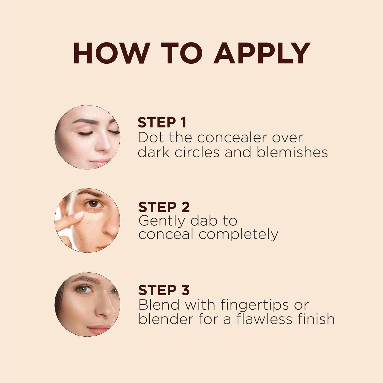 ZM Zayn & Myza Liquid Concealer for Face Makeup | Buildable Coverage | Easily Blendable | Conceals Dark Circles & Blemishes | Flawless Matte Finish, Sweatproof | Shade - Fair, 6 ml