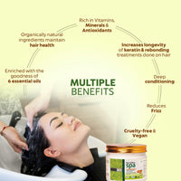 INDUS VALLEY Deep Nourishing Rosemary Damaged Hair Ultima Spa With Keratin - (400Ml),1 Count