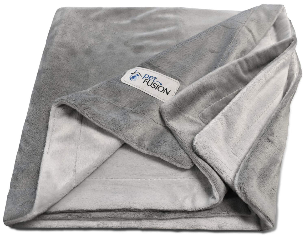 PetFusion Premium Dog Blanket, Cat Blanket | Ultra Soft Pet Blanket Available in Plush or Quilted, 2 Colors (Grey, Brown) | Perfect Blanket for Small Dogs & Large Dogs. 12 Month Warranty X-Large (60 x 48") Gray