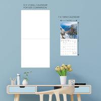 Graphique 2024 Passport to the World Mini Wall Calendar | 7” x 7” | Thick Paper | Home & Office Organizer | Large Monthly Grid | 3 Languages & Marked Holidays | 4 Month Preview Page for 2025