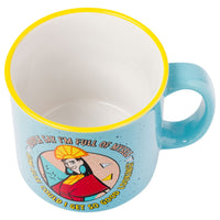 Silver Buffalo Disney Emperor's  New Groove Kuzco Memphis How Else Could I Get So Good Looking Quote Ceramic Camper Mug, 20 Ounces