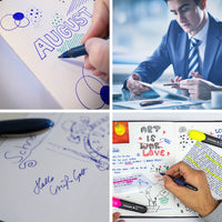 One Business Rollerball Pen, 0.6 mm Ultra-Smooth Tip, Blue Barrel, Blue Ink, Box of 10 Pens (183003)