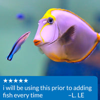 MARINE STRESS COAT Saltwater Aquarium Water Conditioner 16-Ounce Bottle (385D)