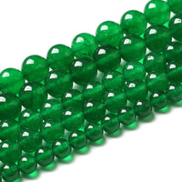 46pcs 8mm Natural Chinese Green Jade Beads Chalcedony Round Loose Gemstone Crystal Energy Healing Power Stone Beads for Jewelry Making DIY Bracelet (8mm, Chinese Green Jade)