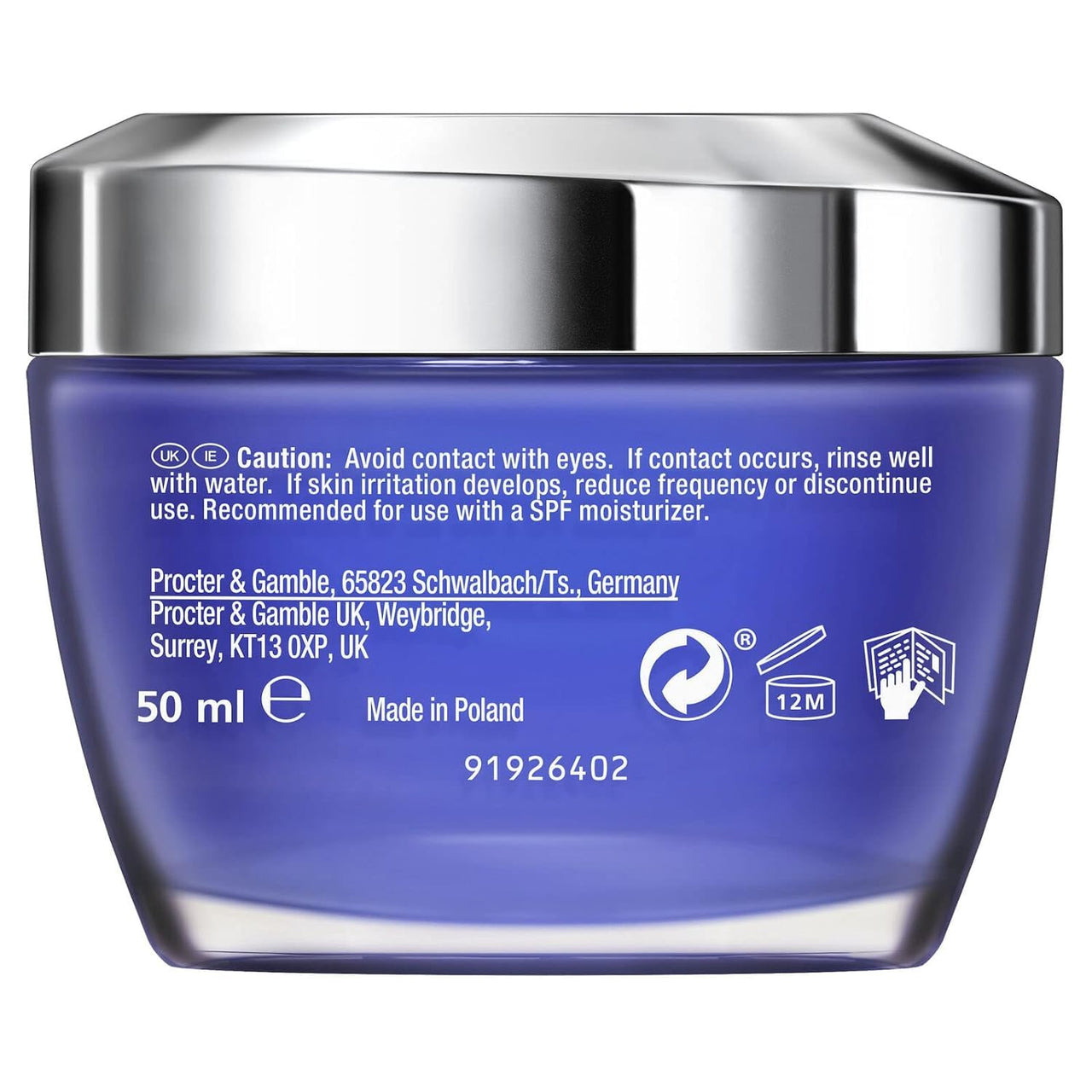 Olay Regenerist Retinol 24 Night Cream l Renews and Resurfaces Skin Overnight l No Redness or Irritation | Fragrance Free l Normal, Oily, Dry and Combination Skin l 50g (Pack of 2)