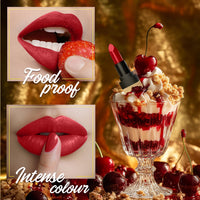 FACES CANADA Comfy Matte Velvet Touch Lipstick - Cherry Pie 02, 4.2g | Velvety Matte Finish | 8HR Longstay | Intense Colour | Hydrating Lips | Smooth Application