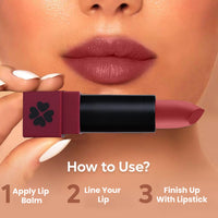 Shryoan Powder Matte Lipstick with Moisturizing and Hydrating Formula | For Every Day Use (3.2g) (Shade-17, Shade-17)