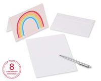 American Greetings Blank Cards with White Envelopes for All Occasions, Rainbow Designs (48-Count)