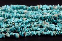 Chip Stone Beads Turquoise 5-8mm About 400 Pieces Irregular Gemstones Healing Crystal Loose Rocks Bead Hole Drilled DIY for Bracelet Jewelry Making Crafting (5-8mm, Turquoise)